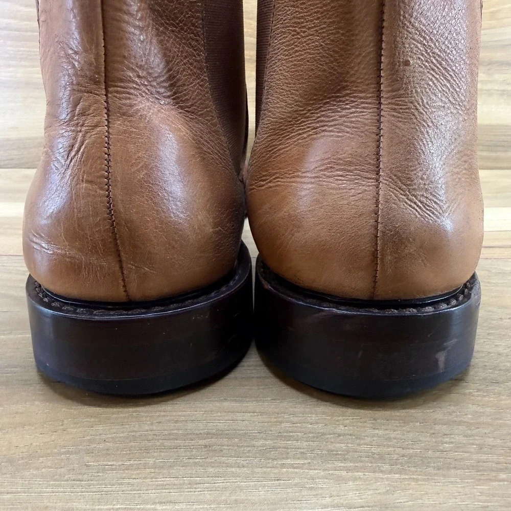 Polo Ralph Lauren Newent Chelsea Boots Mens 13 D Cognac Leather Business Casual